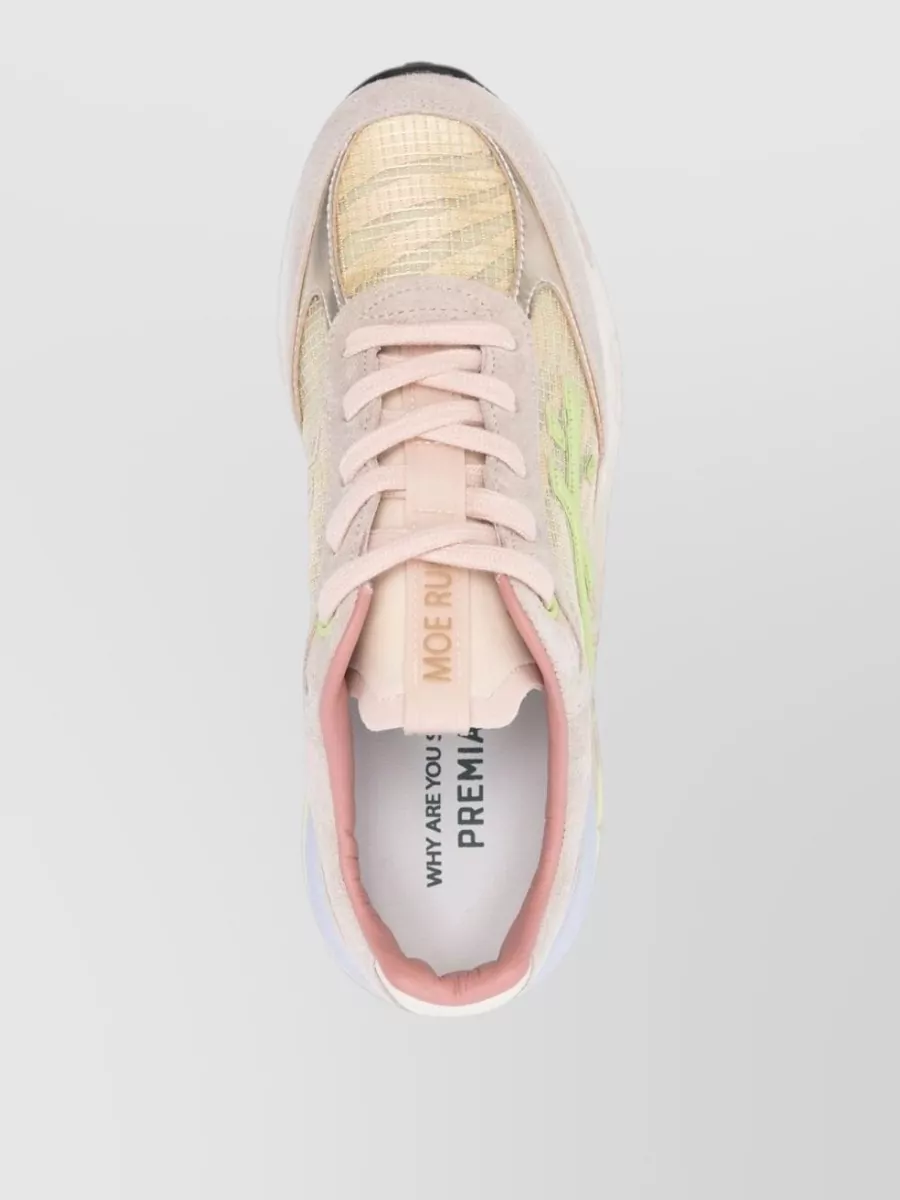 Premiata Moerund 7466 Mesh Panels Sneakers Rubber Sole