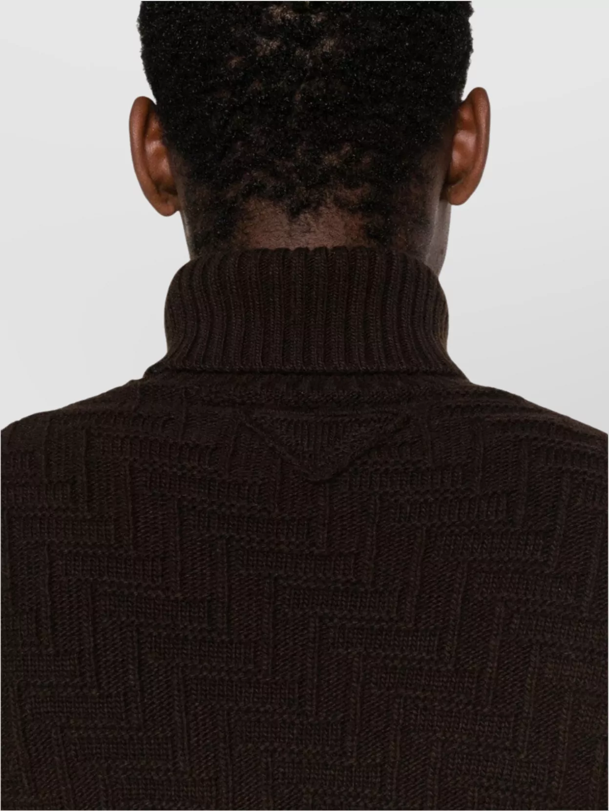 Prada 3D-Knit Cashmere Blend Roll Neck Sweater
