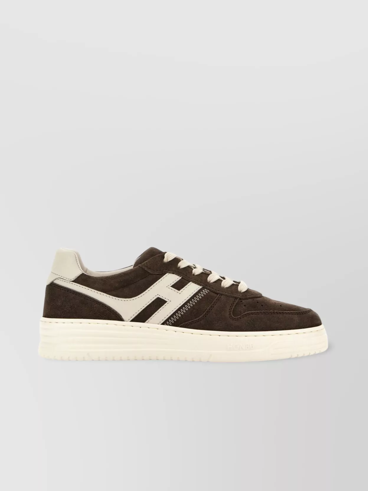 Hogan Leather Sneakers With Suede Finish And Rubber Sole