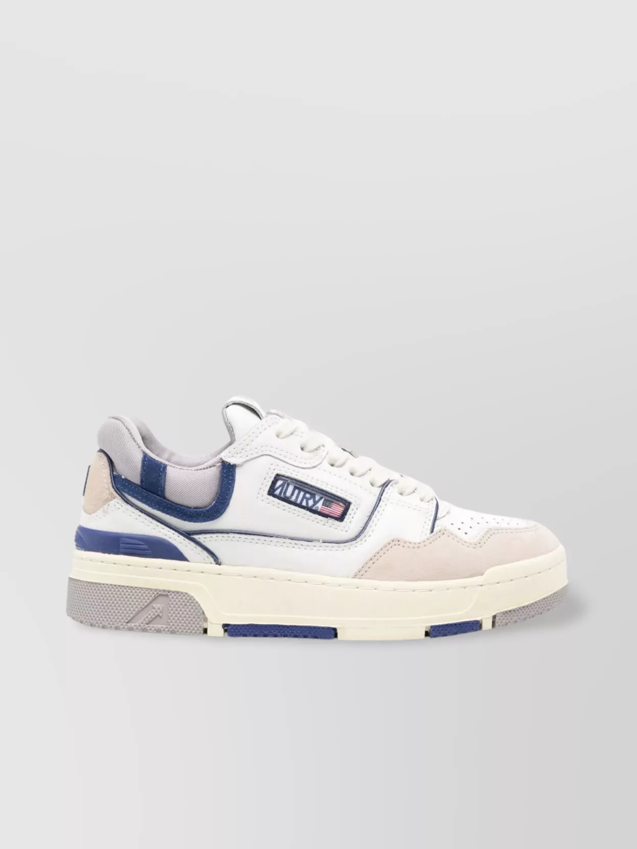 Autry Leather Sneakers With Almond Toe Shape