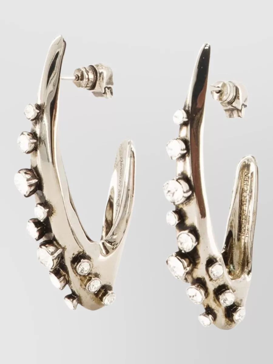 Alexander Mcqueen Pavé Earrings