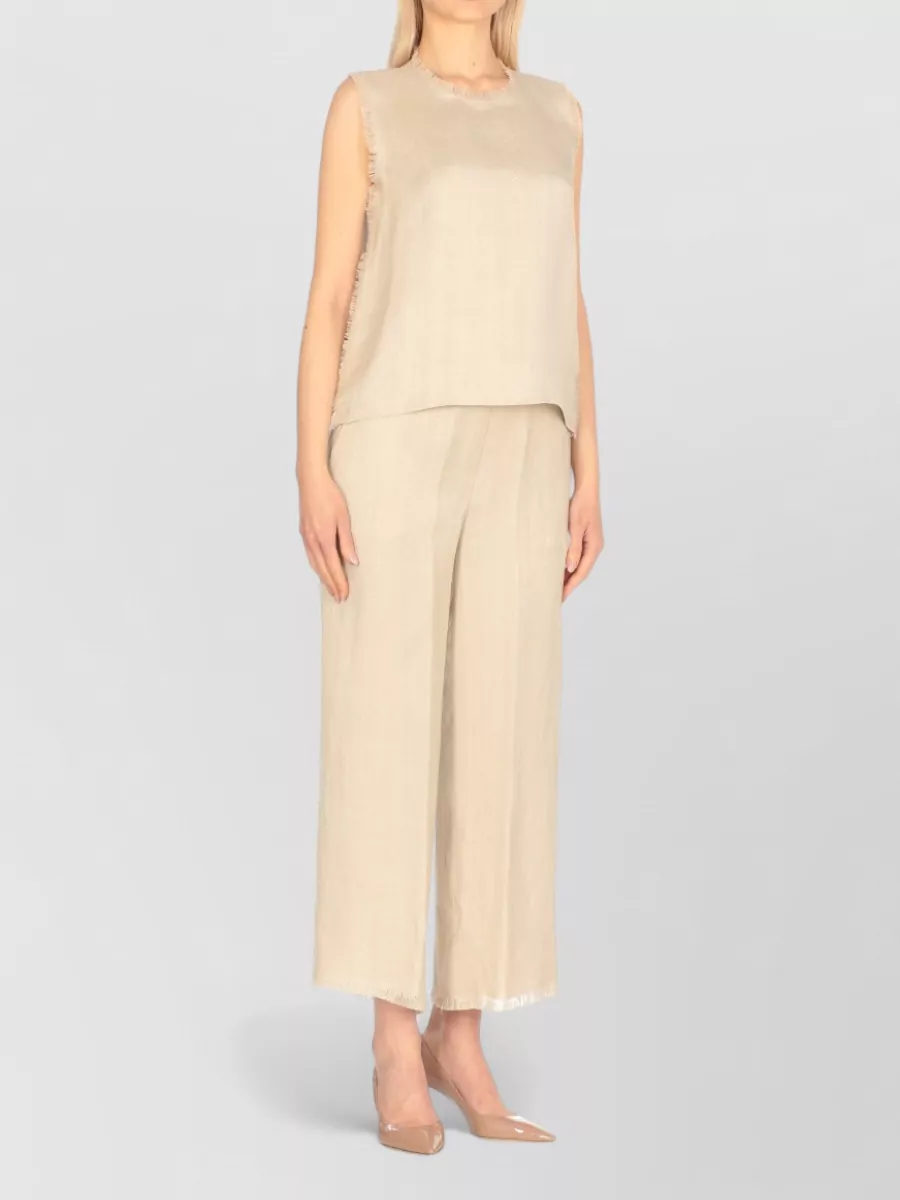 Antonelli Firenze Fringed Sleeveless Blouse