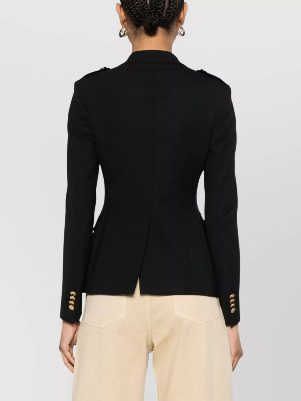 Tagliatore Wool Double-breasted Jacket Featuring Back Vent