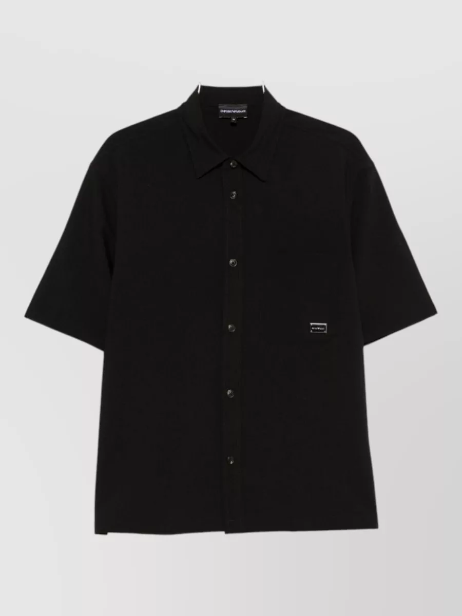 Emporio Armani short-sleeve boxy shirt