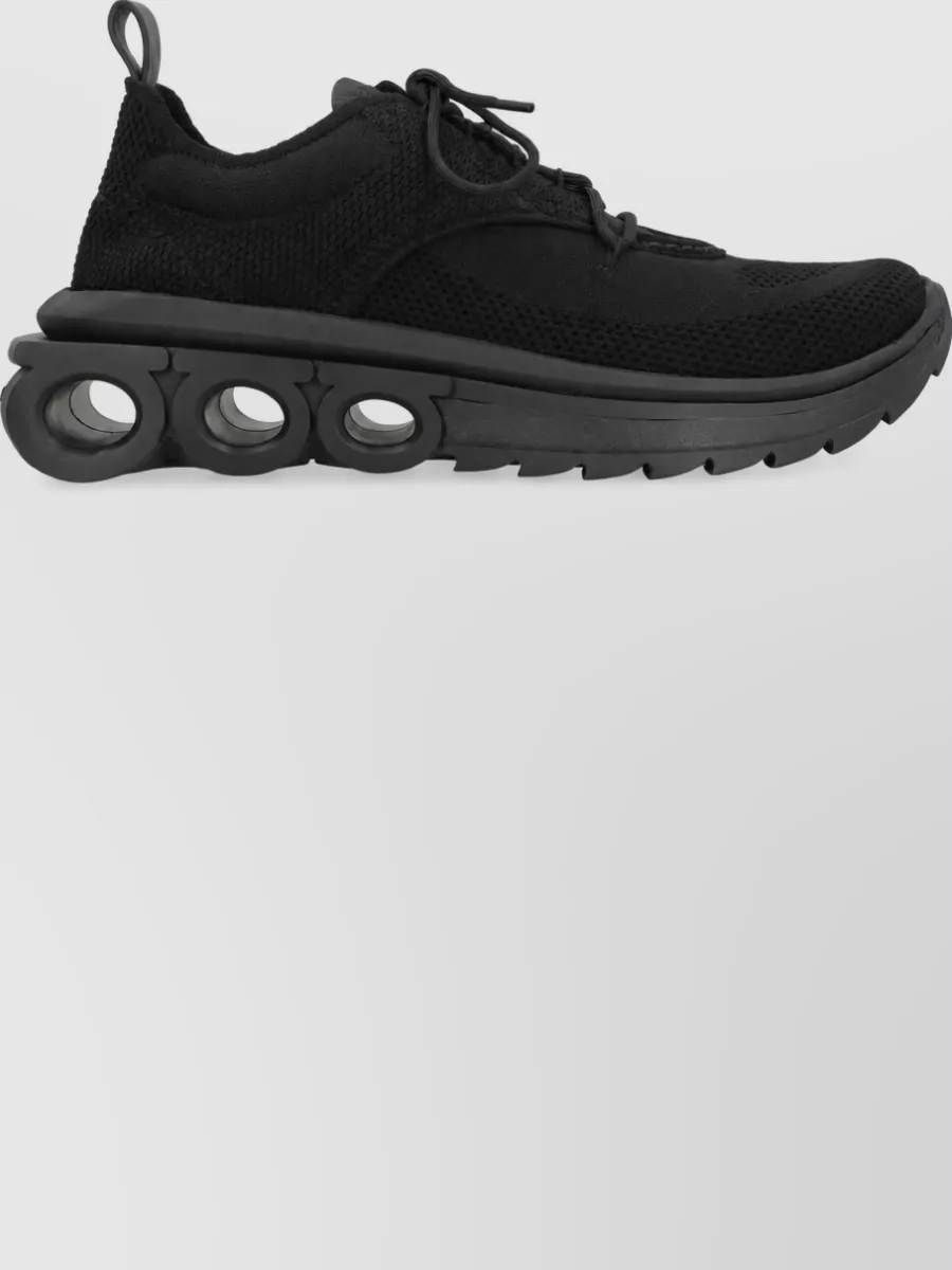 Ferragamo Leather Low-Top Sneakers