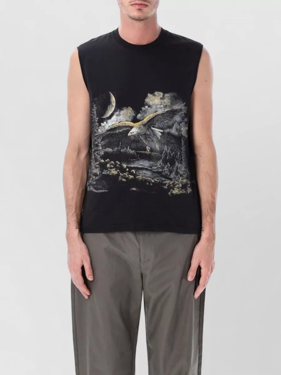 Roa Cotton Sleeveless Printed Tank Top