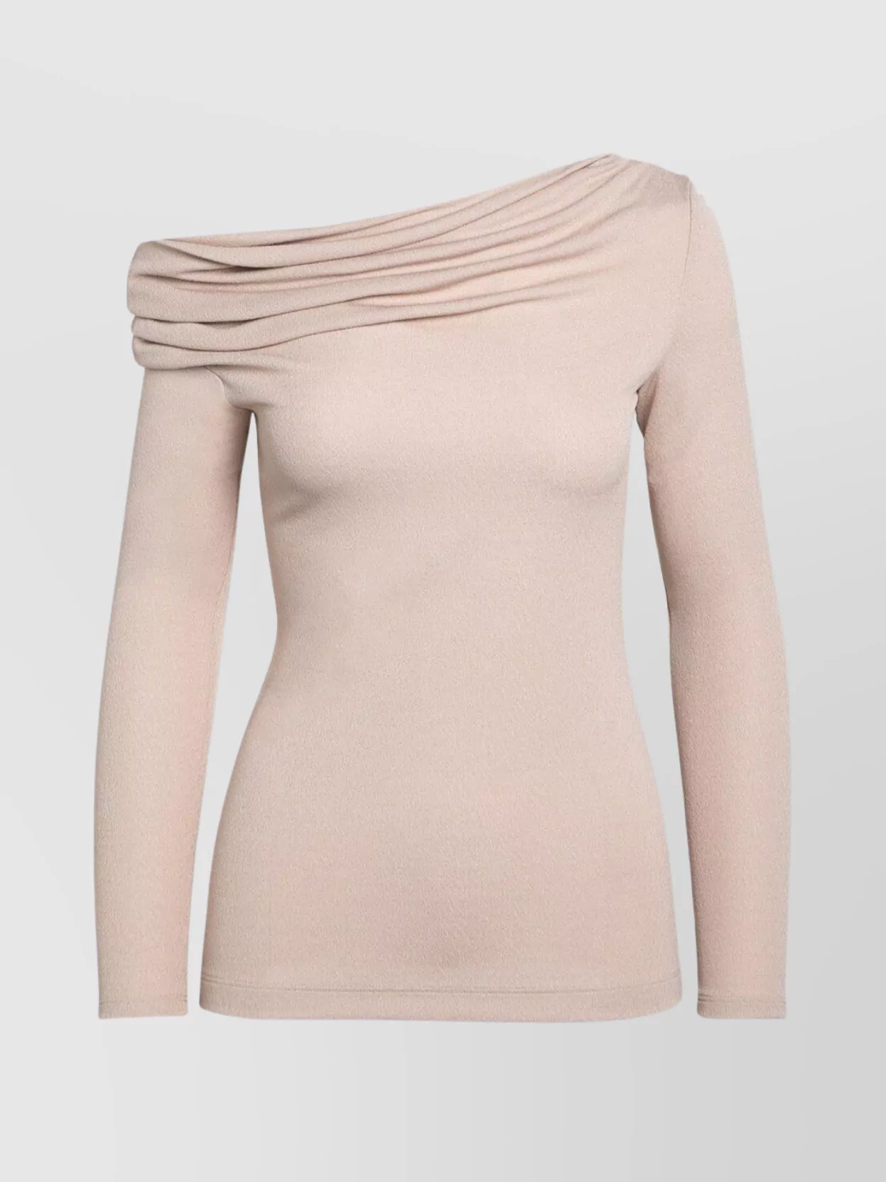 Givenchy Shoulder-baring Sweater With Draped Asymmetric Detail In Pink