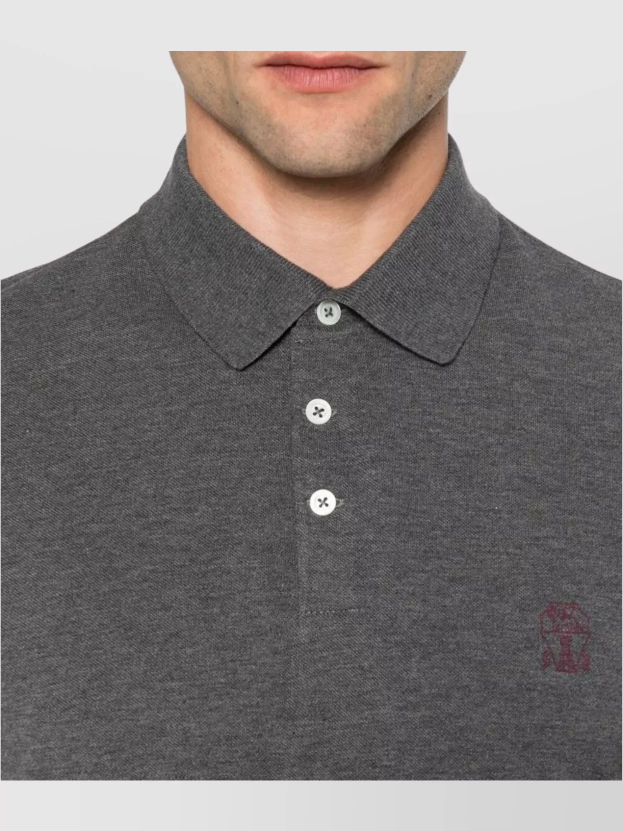 Brunello Cucinelli Logo Cotton Polo Shirt