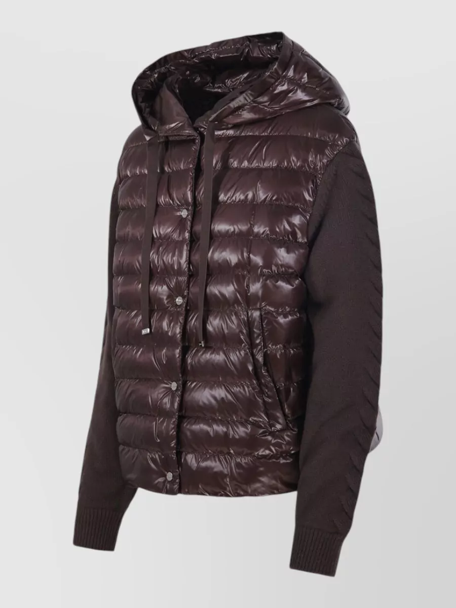 Herno Down Hooded Quilted Short Coat