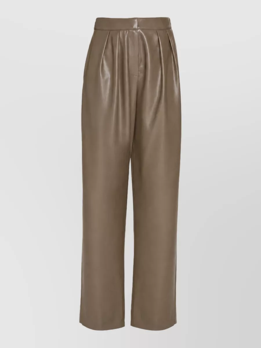 Simona Corsellini Leather Tailored Trousers
