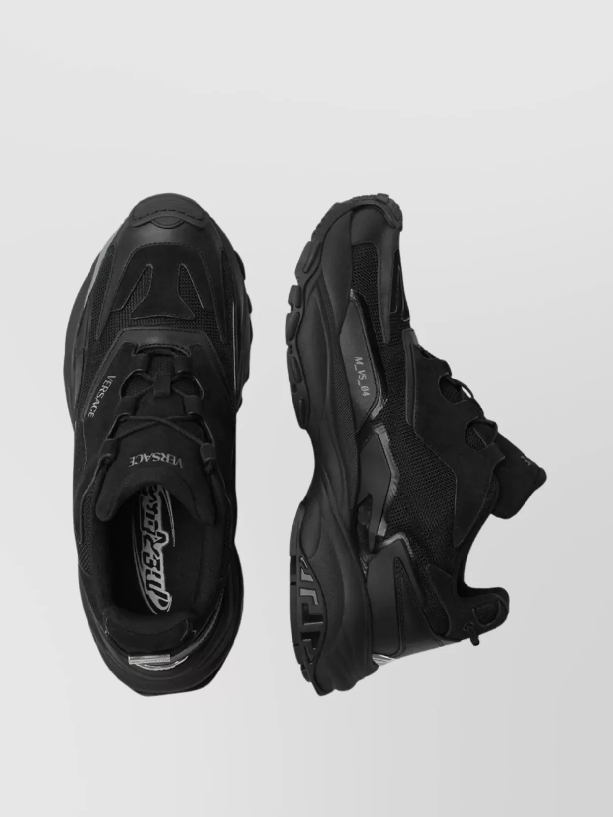 Versace Chunky Sole Mesh Panels Sneakers