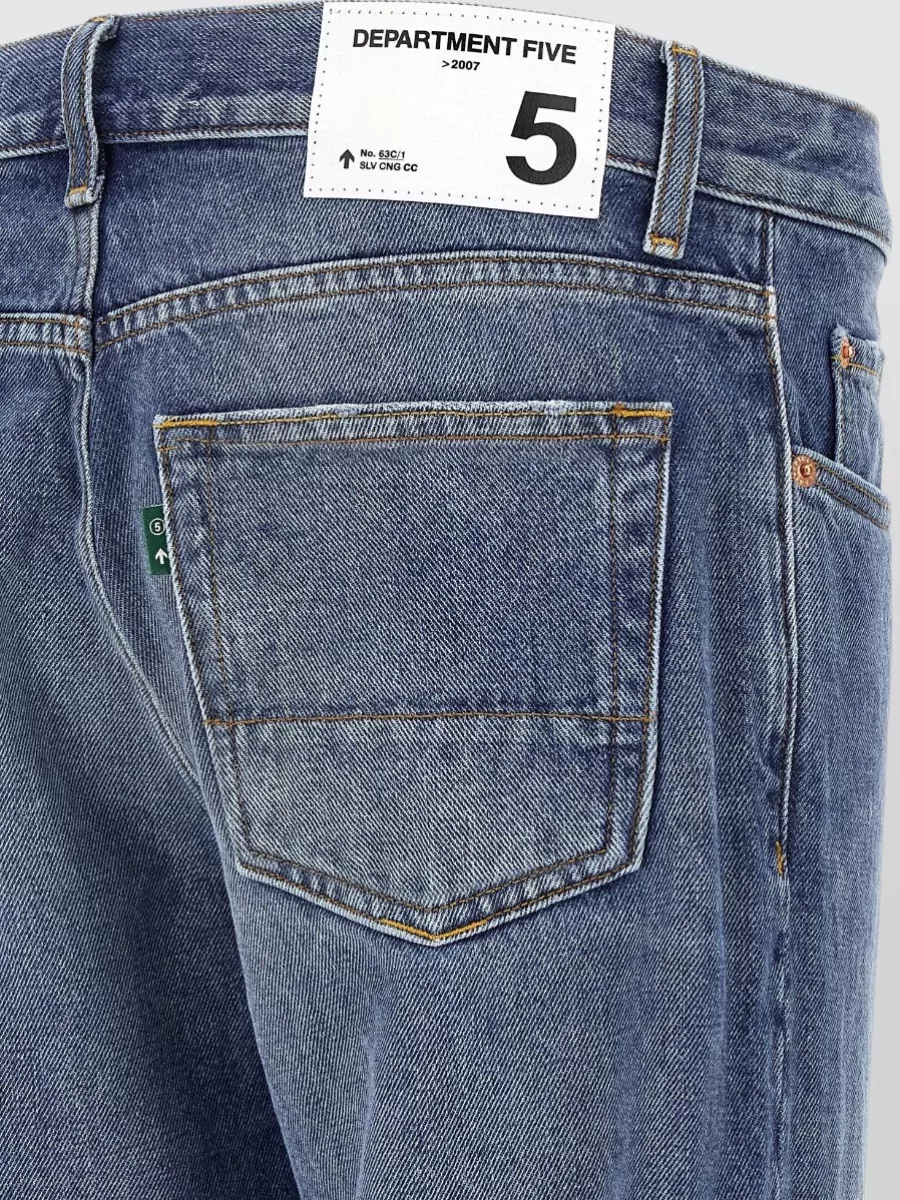 Department 5 Denim Mid-Rise Straight-Leg Jeans