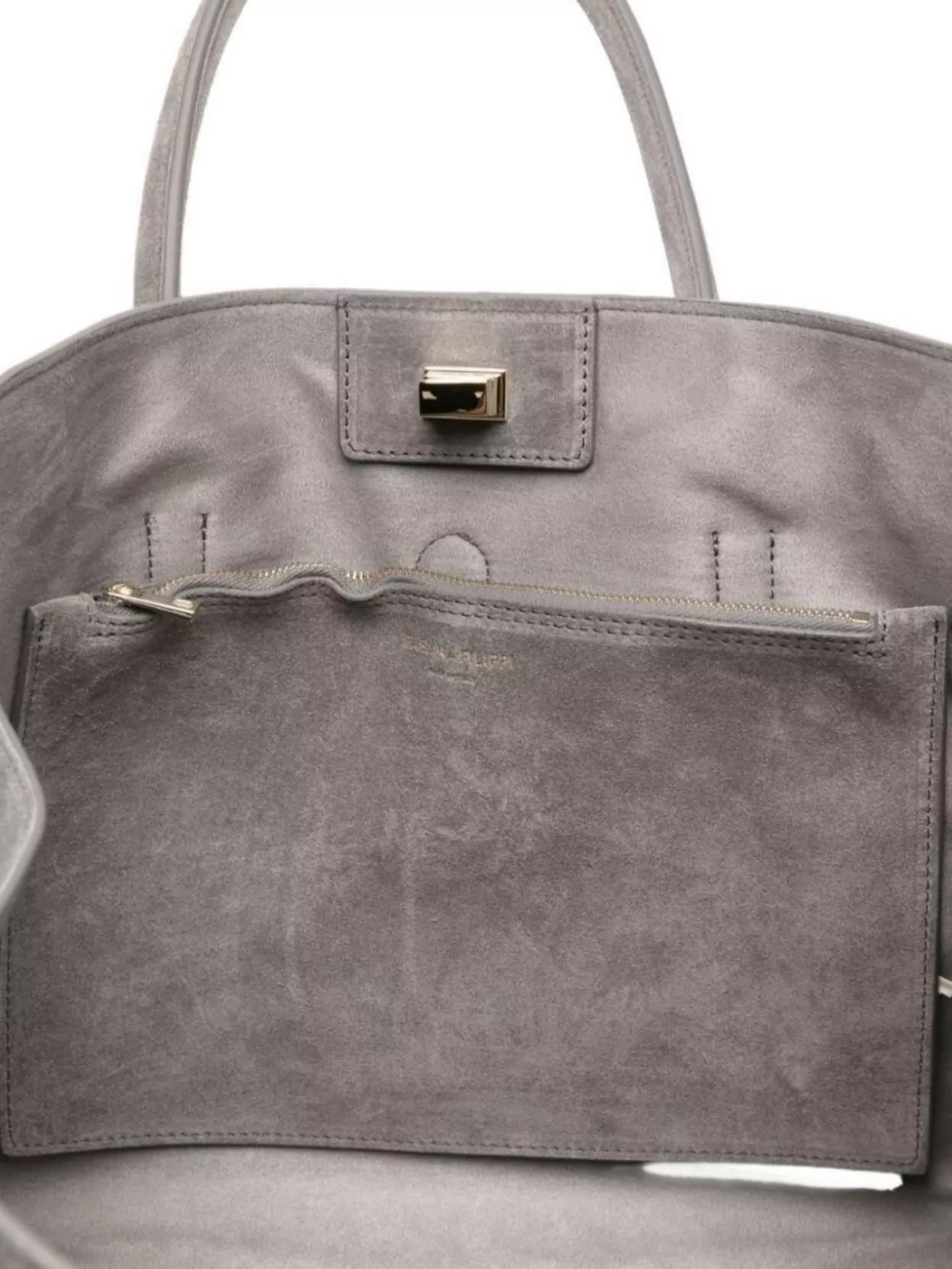 Fabiana Filippi Structured Suede Leather Tote Bag