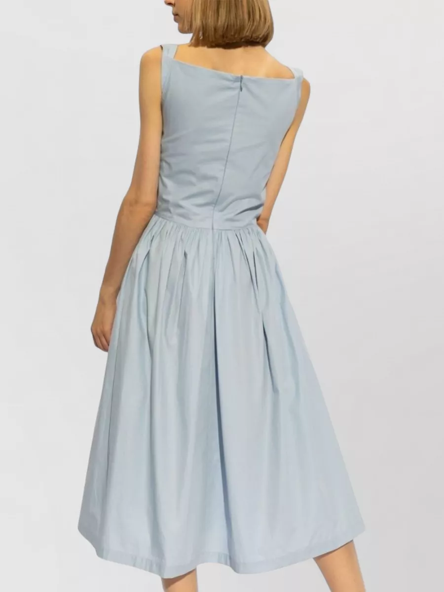 Vivienne Westwood Midi Dress Gathered Detail Square Neckline