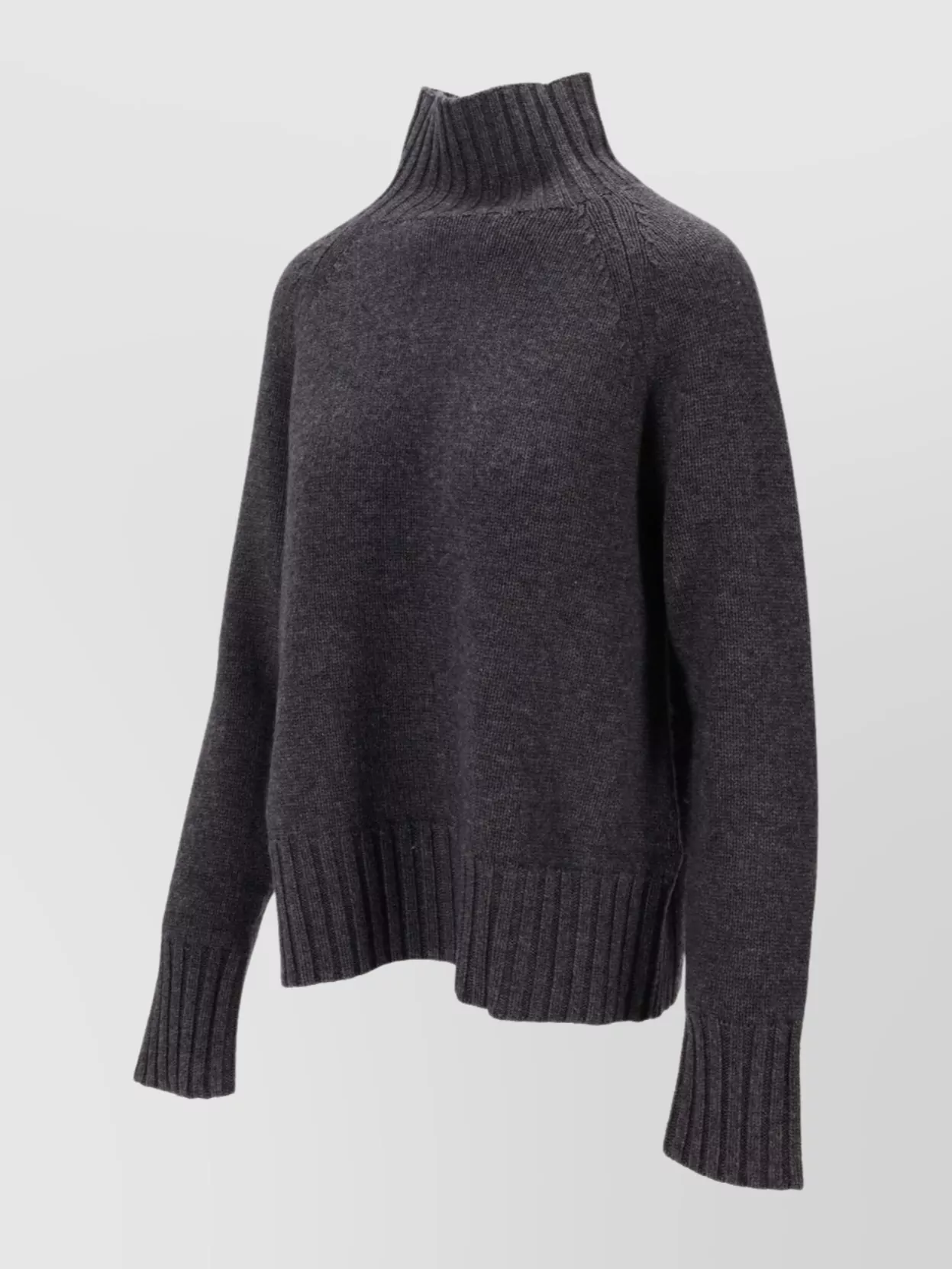 S Max Mara High Neck Long Sleeve Knit Top