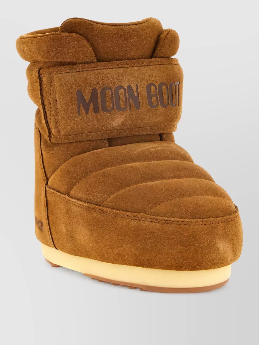 Moon Boot suede quilted snow boots