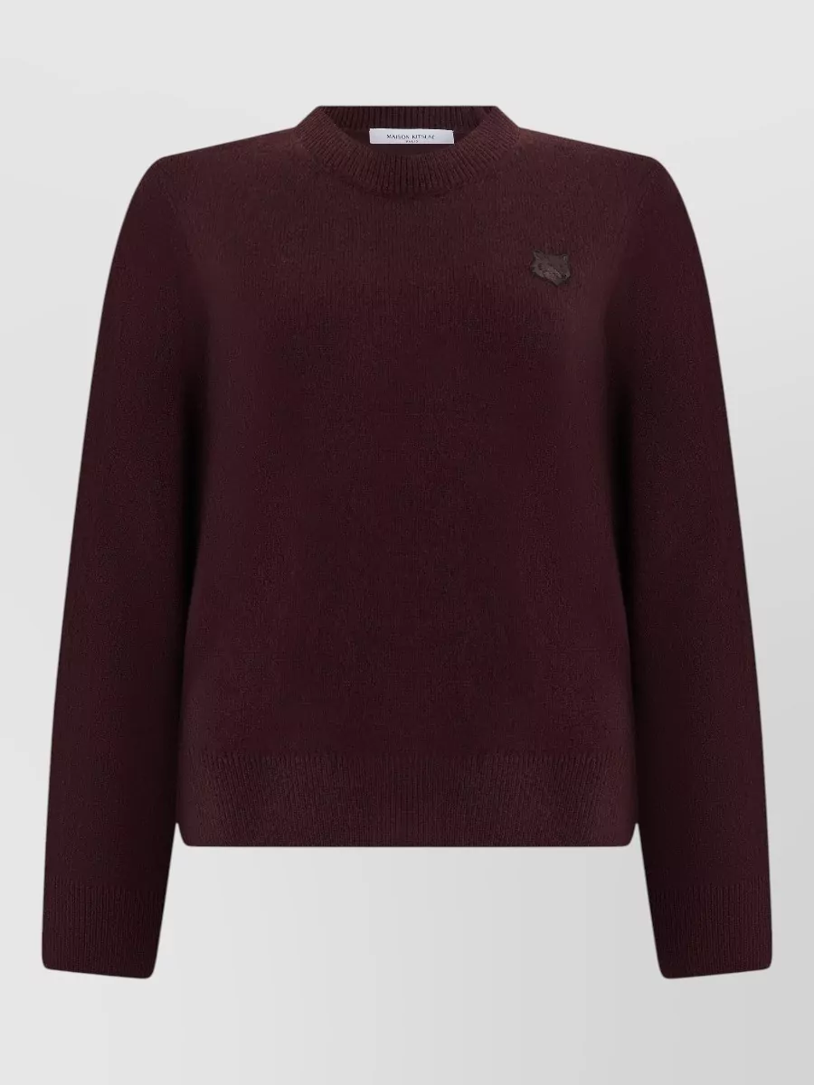 Maison Kitsuné wool crew neck sweater