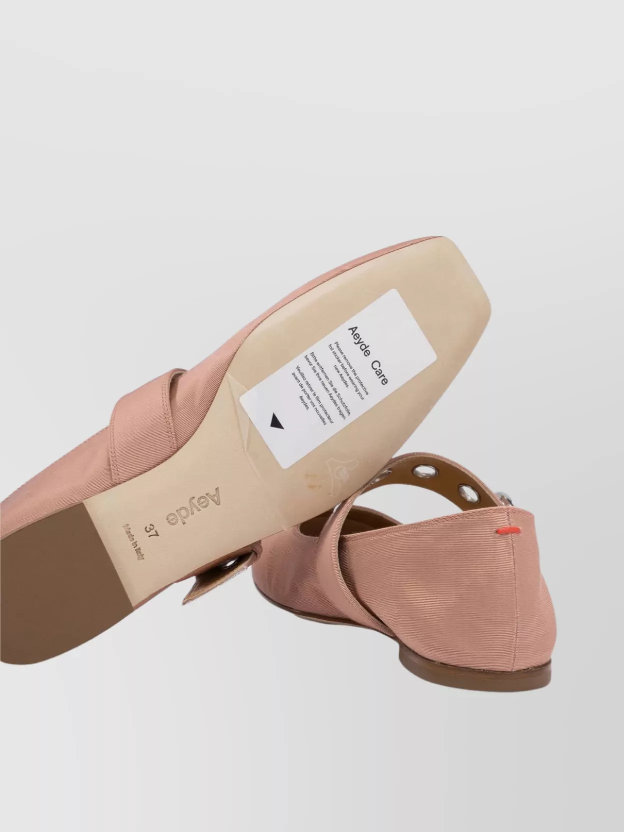Aeyde Buckle Detail Flat Sole Ballerina Shoes
