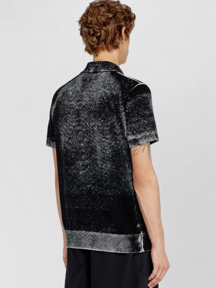 Diesel Cotton Knitted Regular-Fit Polo Shirt