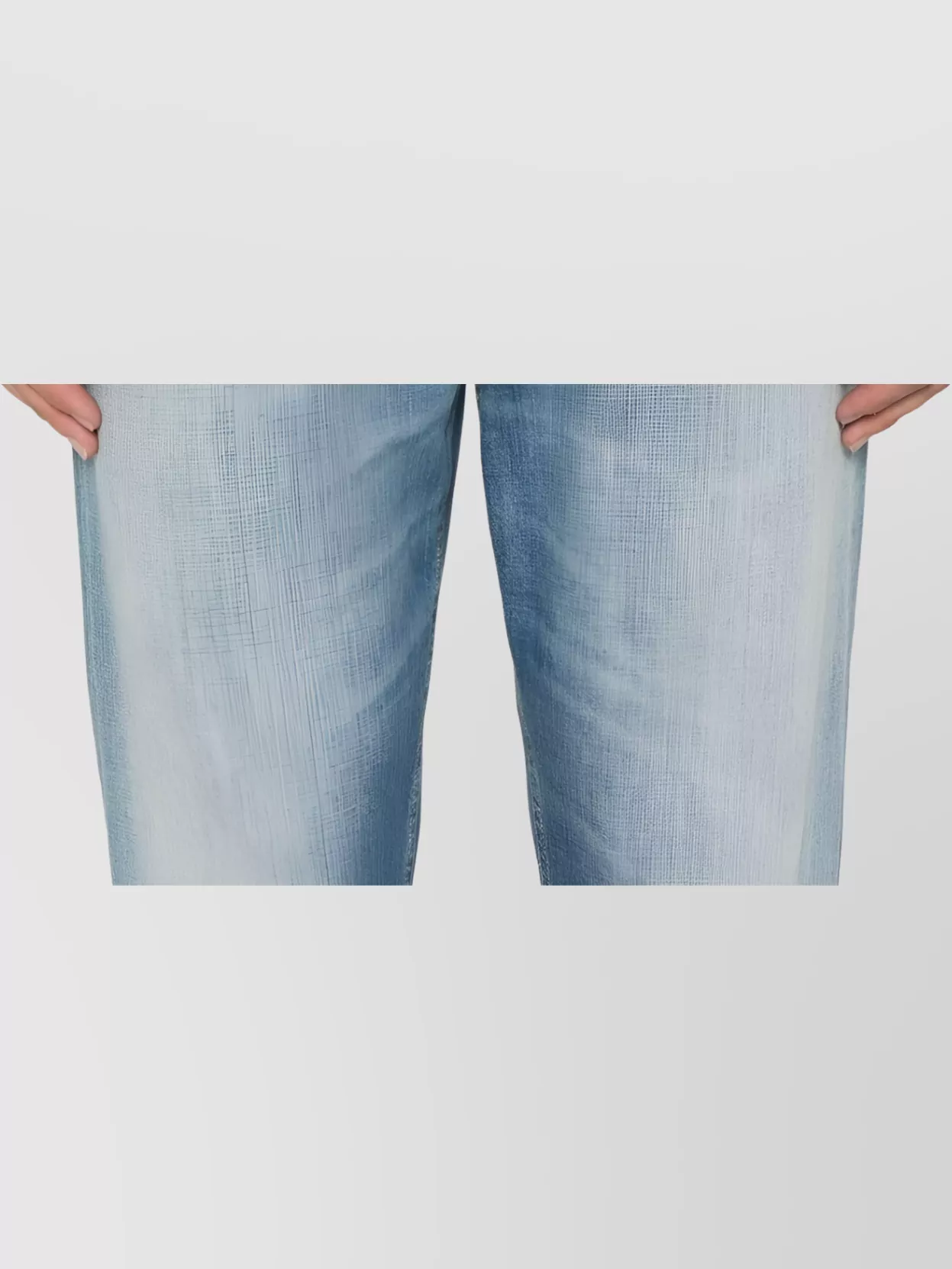 Dondup Paco Faded Denim Trousers With Contrast Stitching