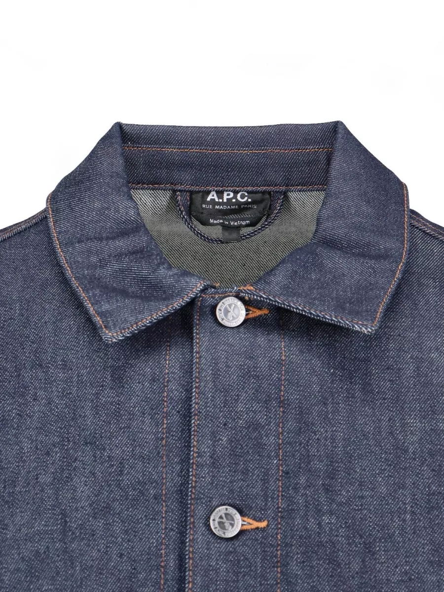 A.p.c. Casual Jacket With Collared Design And Pockets