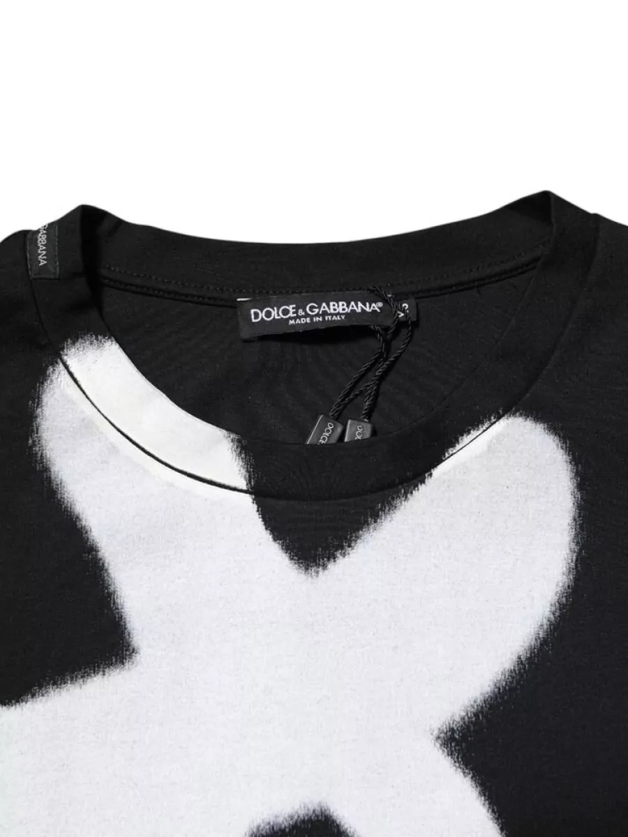 Dolce&Gabbana Cotton Logo Print Short Sleeve T-Shirt