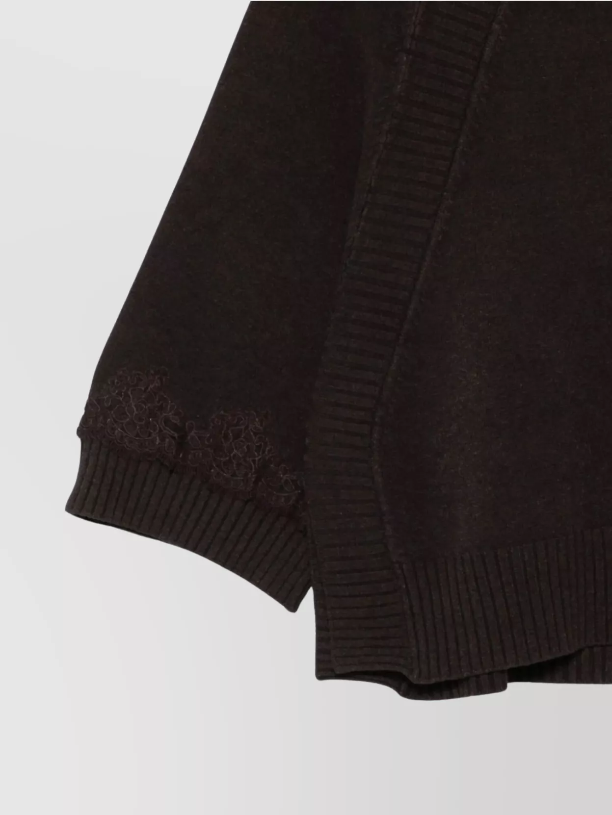 Ermanno Firenze Knitwear With Embroidered Detail And Turtleneck
