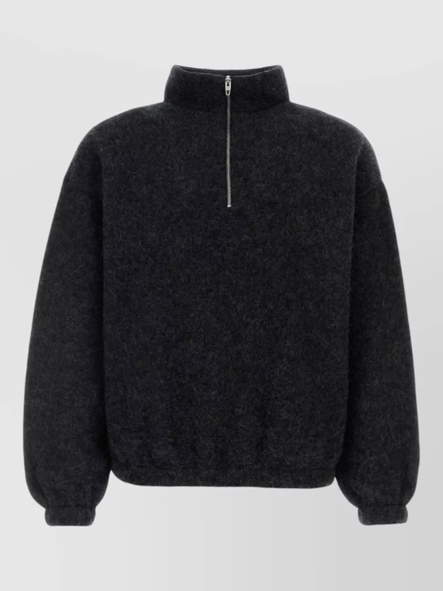 Jil Sander wool half-zip turtleneck sweatshirt
