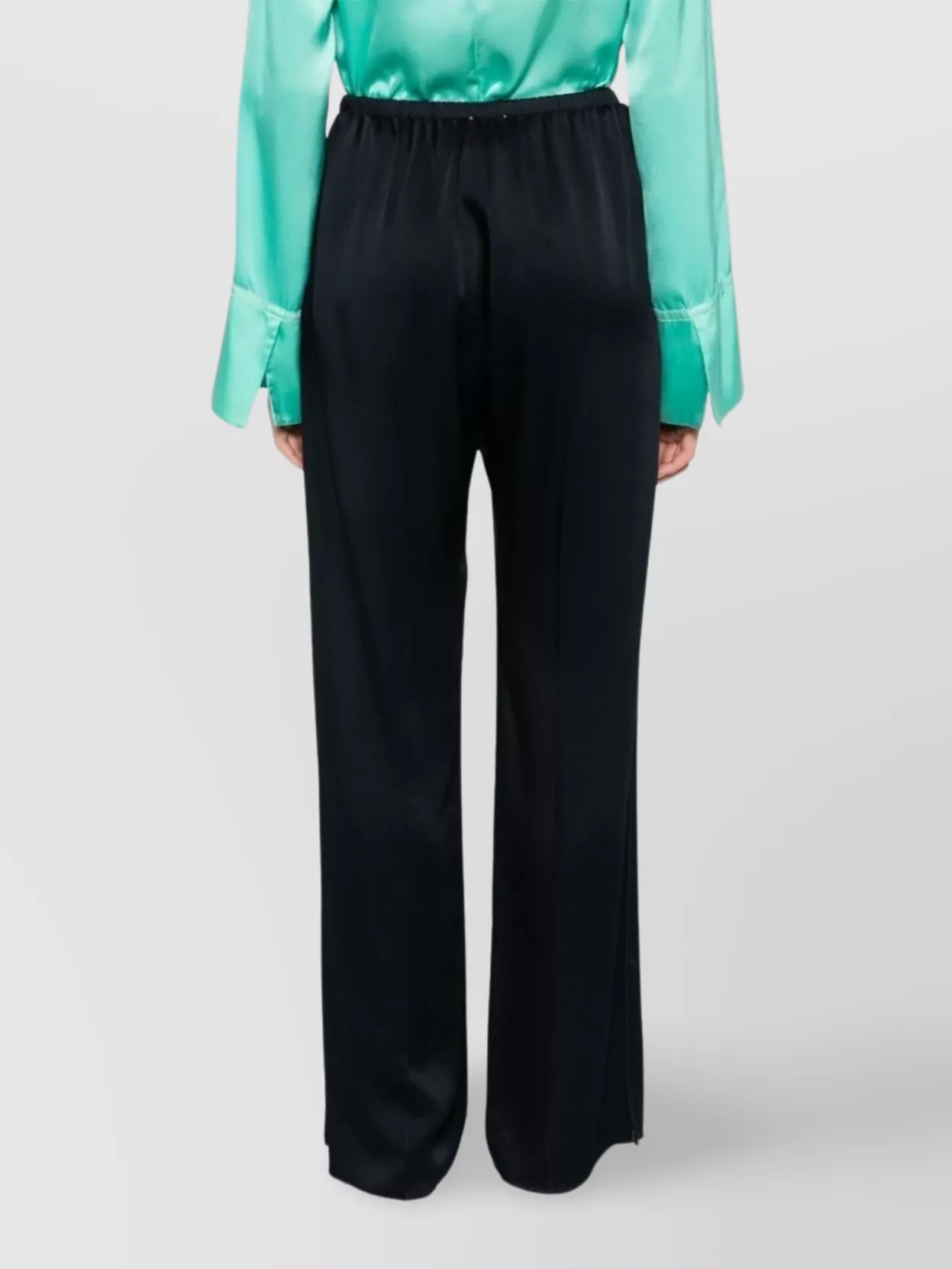 Forte Forte Dark Blue Straight Leg Trousers