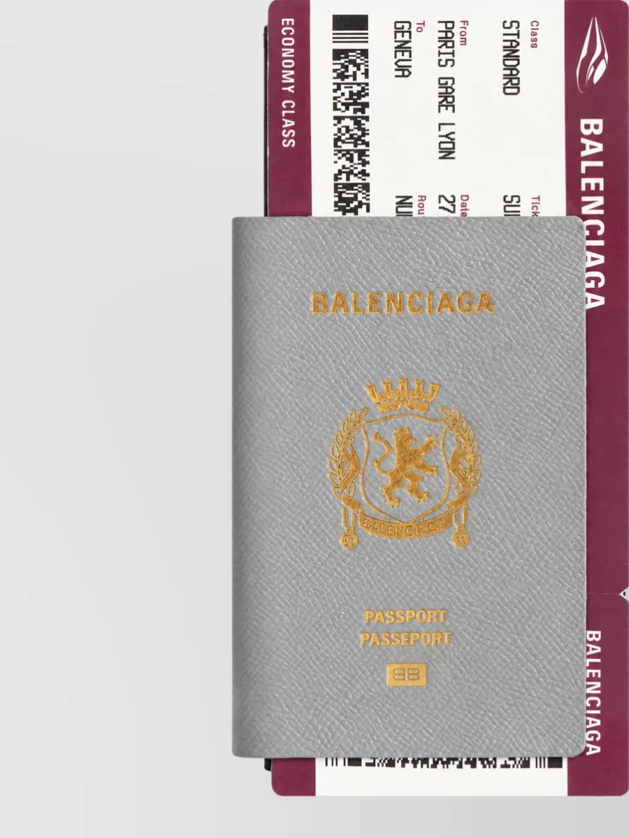 Balenciaga Leather Passport Wallet