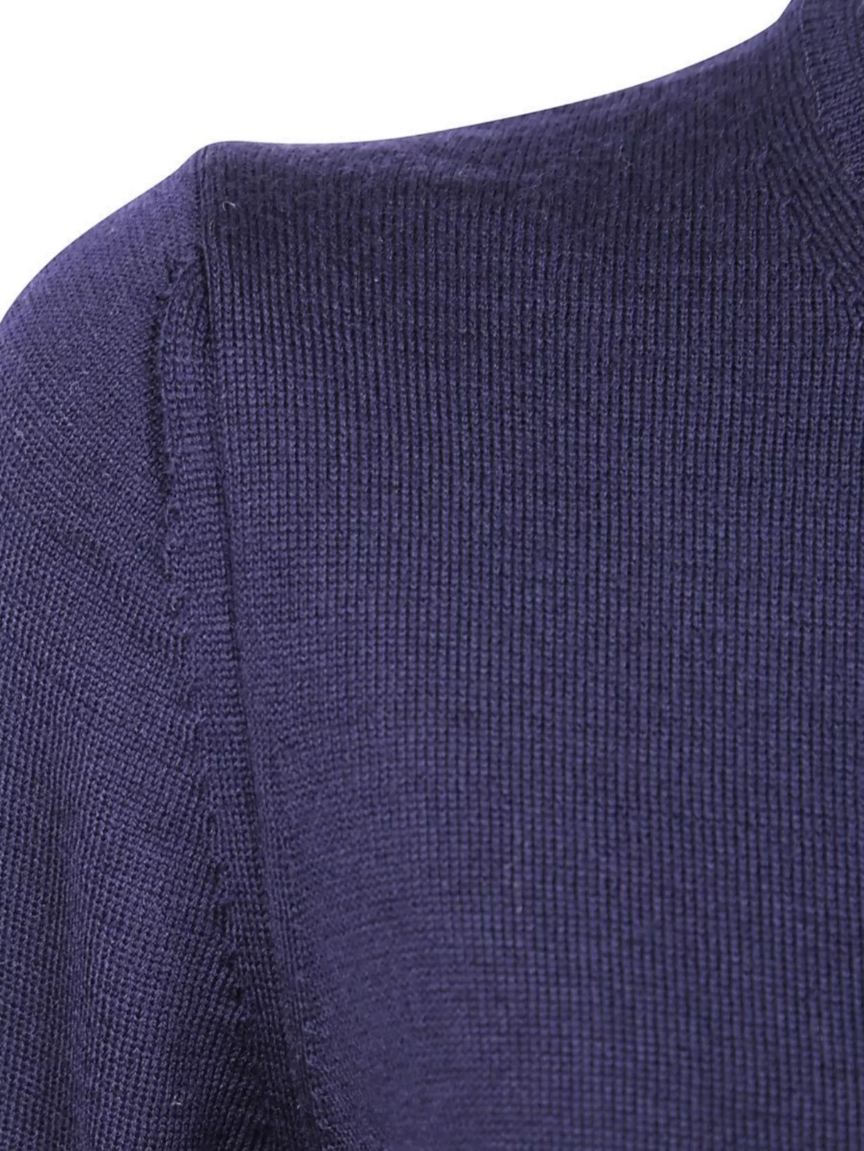 Comme Des Garçons Ribbed Hem Long Sleeve Crew Neck Cardigan