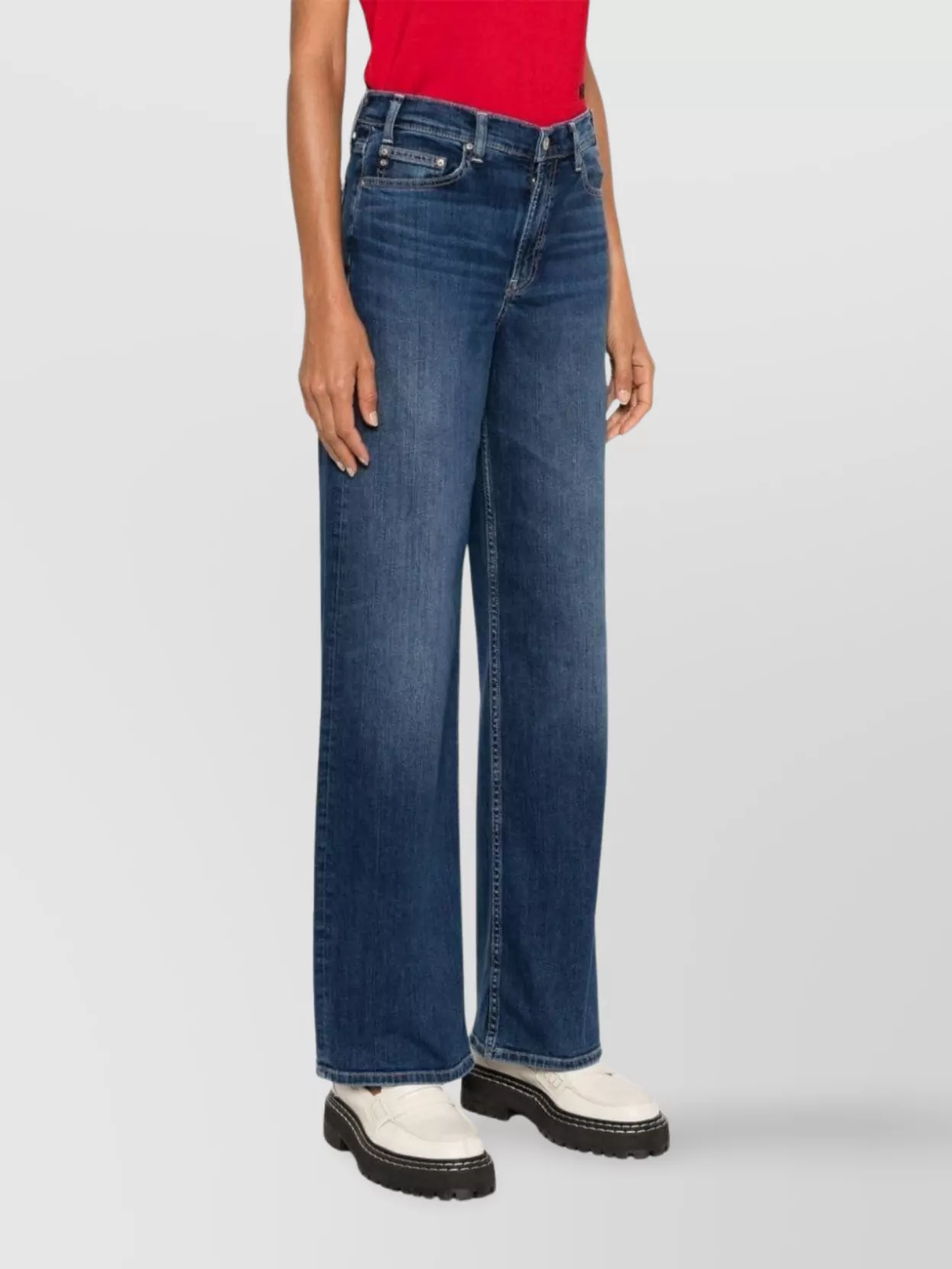 Ag Jeans Wide Leg Denim Trousers