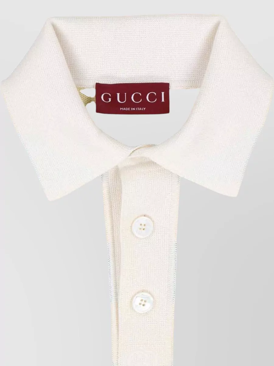 Gucci Silk Polo Shirt