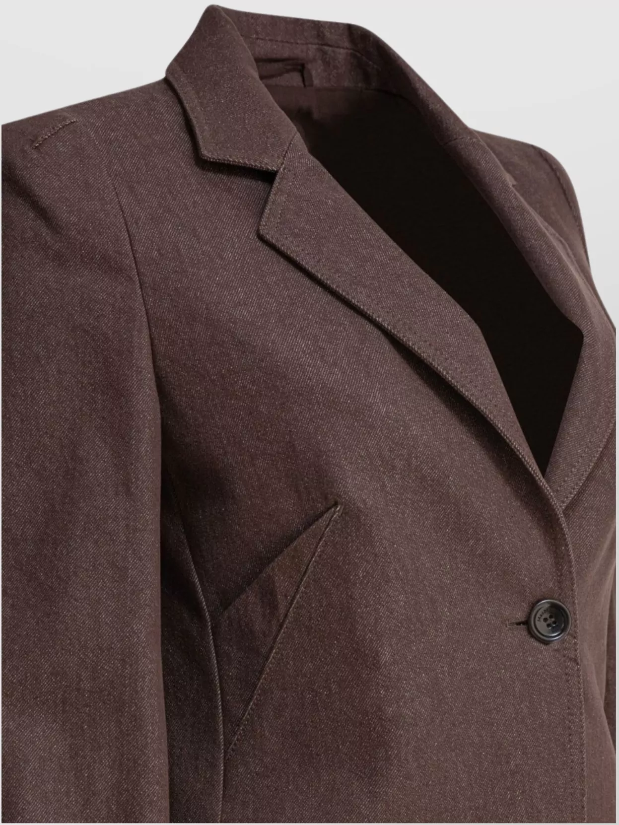 Max Mara Structured Single-Breasted Jacket Flap Pockets
