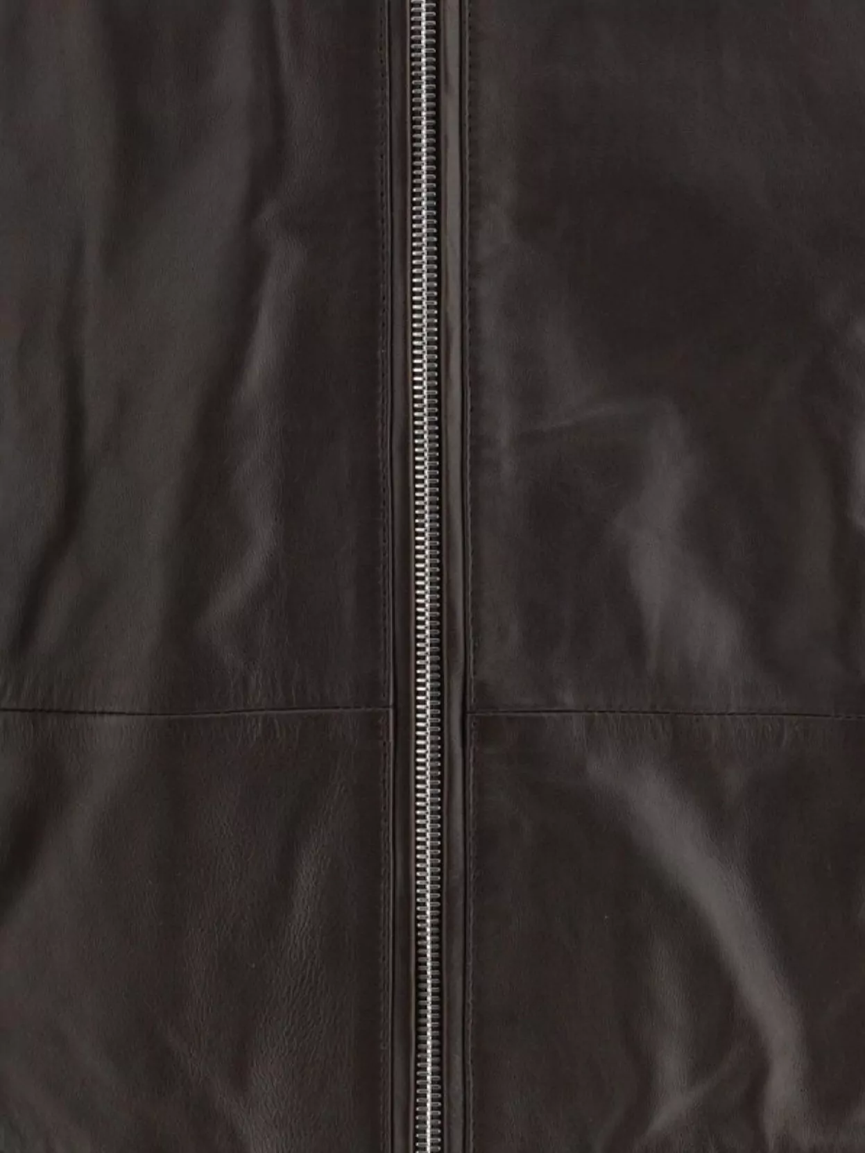 Shop Yves Salomon Collared Lambskin Leather Jacket With Ribbed Cuffs And Hem