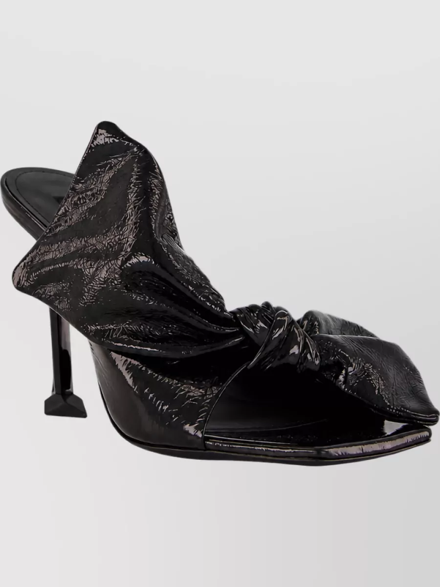 Givenchy Leather Boudoir Bow Mule Sandals 95Mm