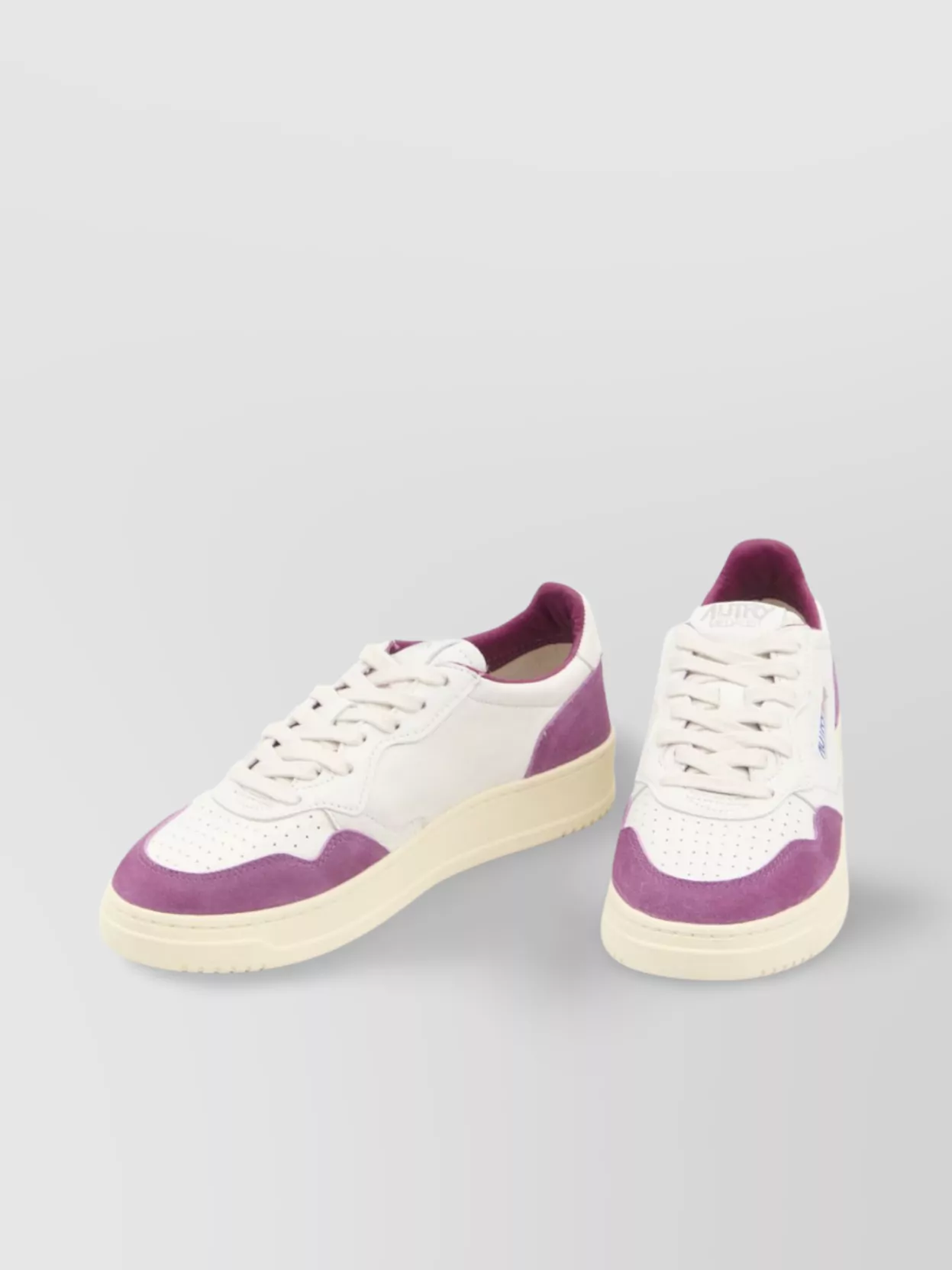 Autry Champion Leather Sneakers With Perforated Toe