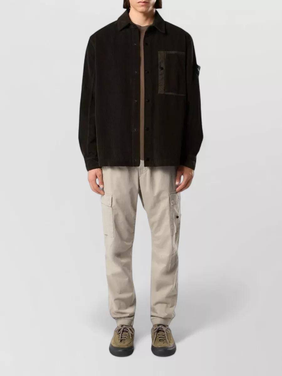 Stone Island corduroy shirt jacket