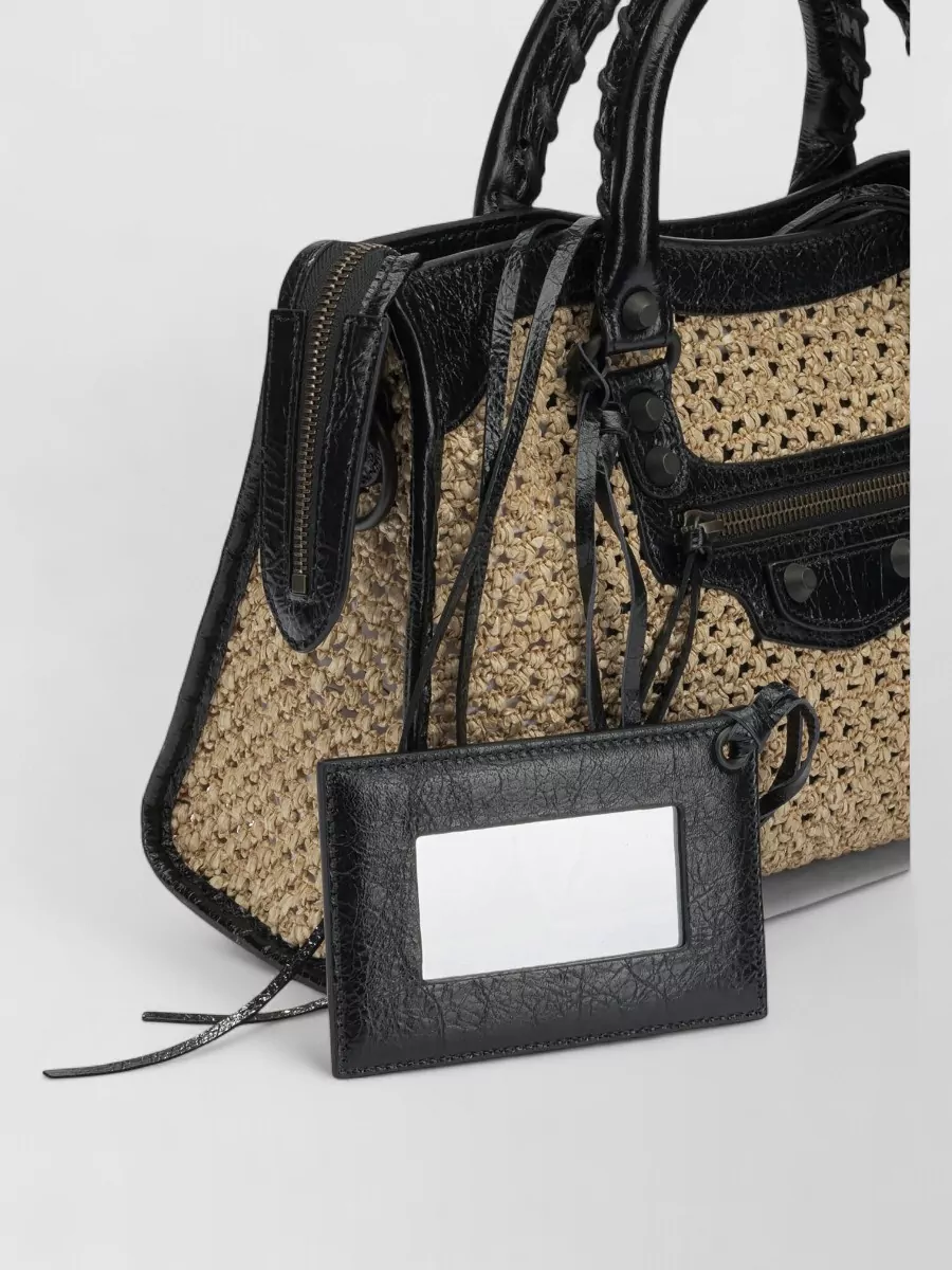 Balenciaga Le City Small Raffia Tote Bag