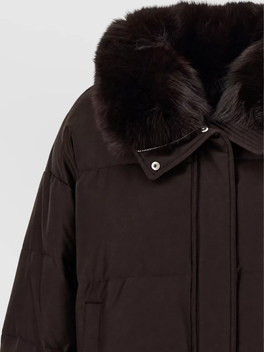 Yves Salomon Down Quilted Puffer Coat