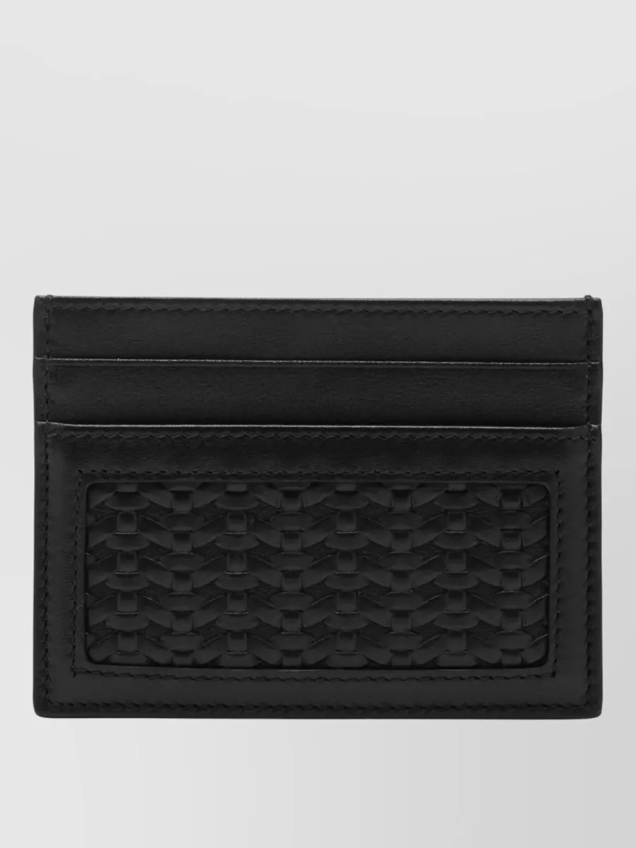 Dolce&Gabbana woven leather cardholder