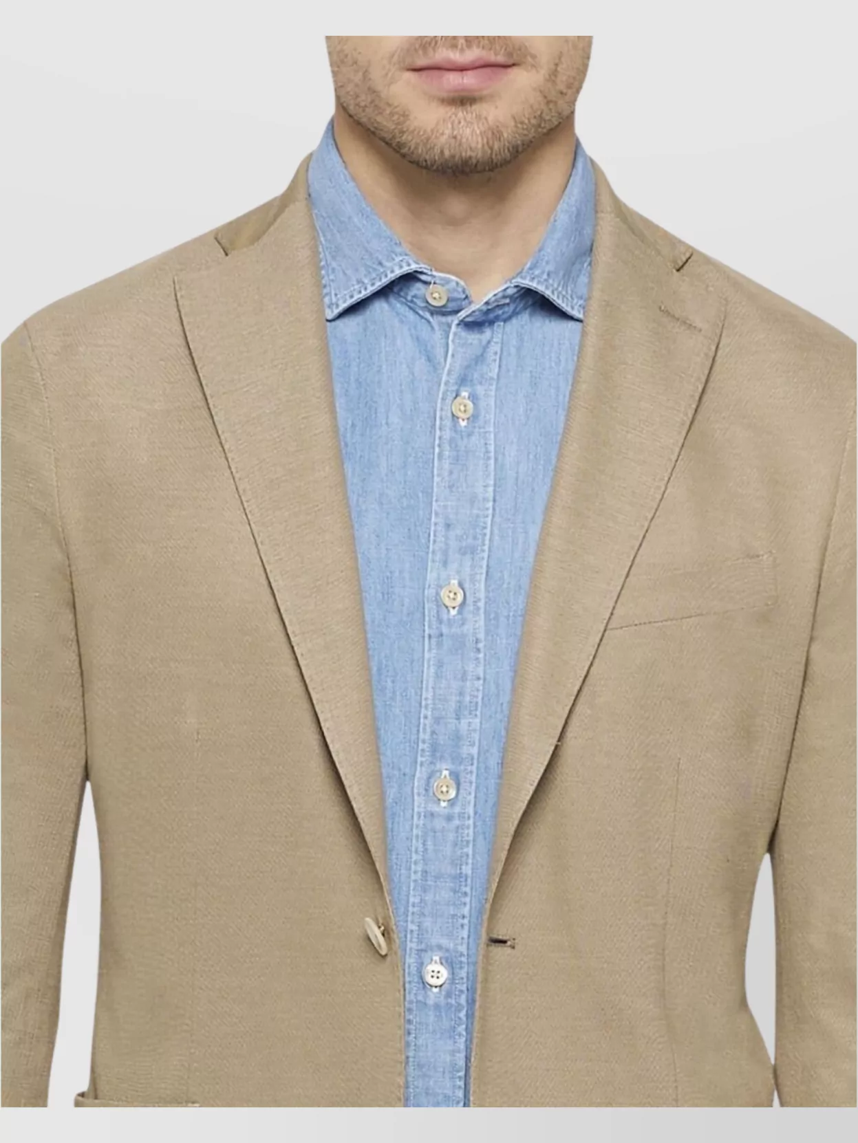 Boglioli Tailored Jacket Featuring Buttoned Cuffs
