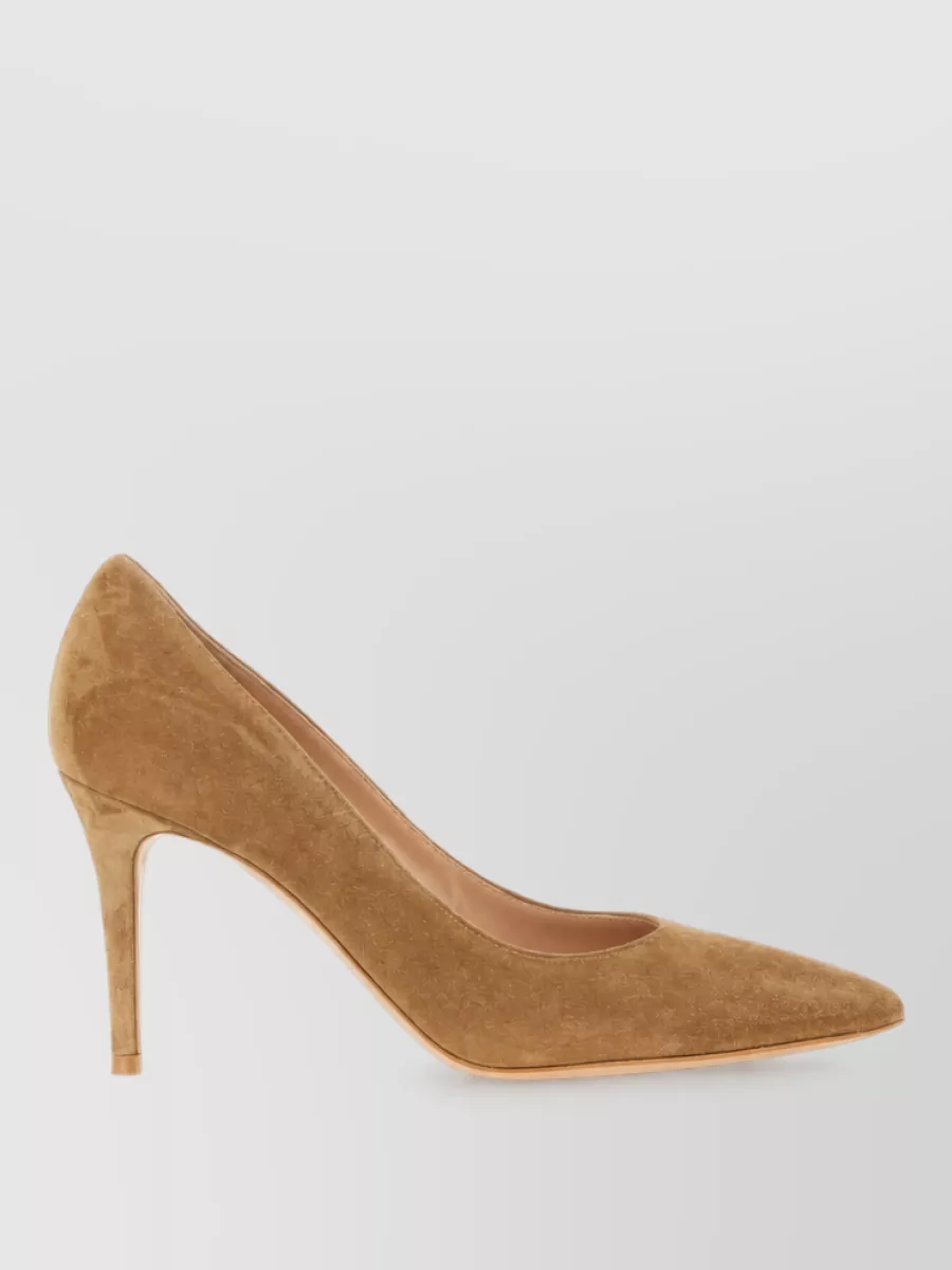 Gianvito Rossi Suede Leather High-Heel Pumps