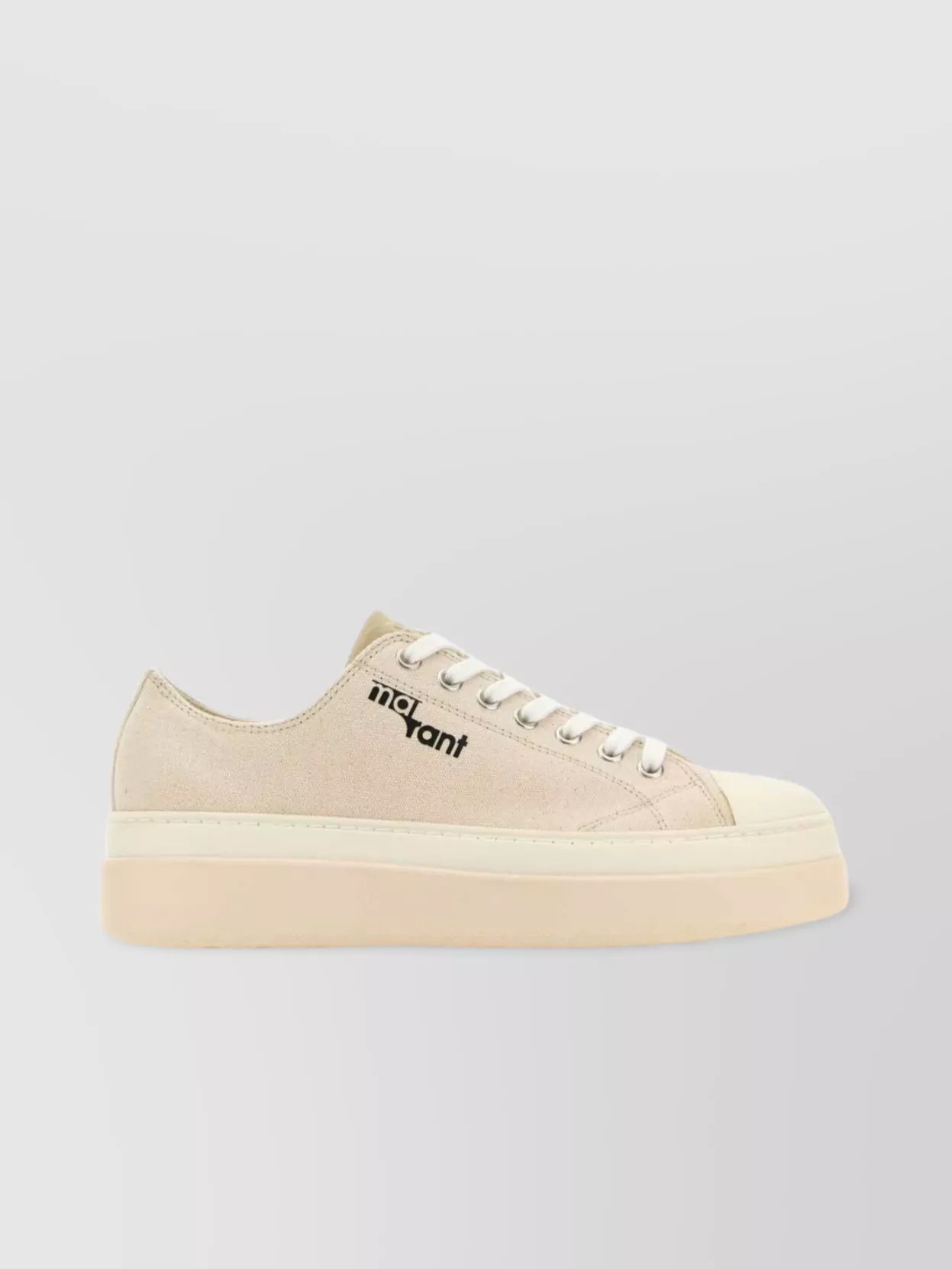 Shop Isabel Marant Low-top Austen Canvas Sneakers In Cream