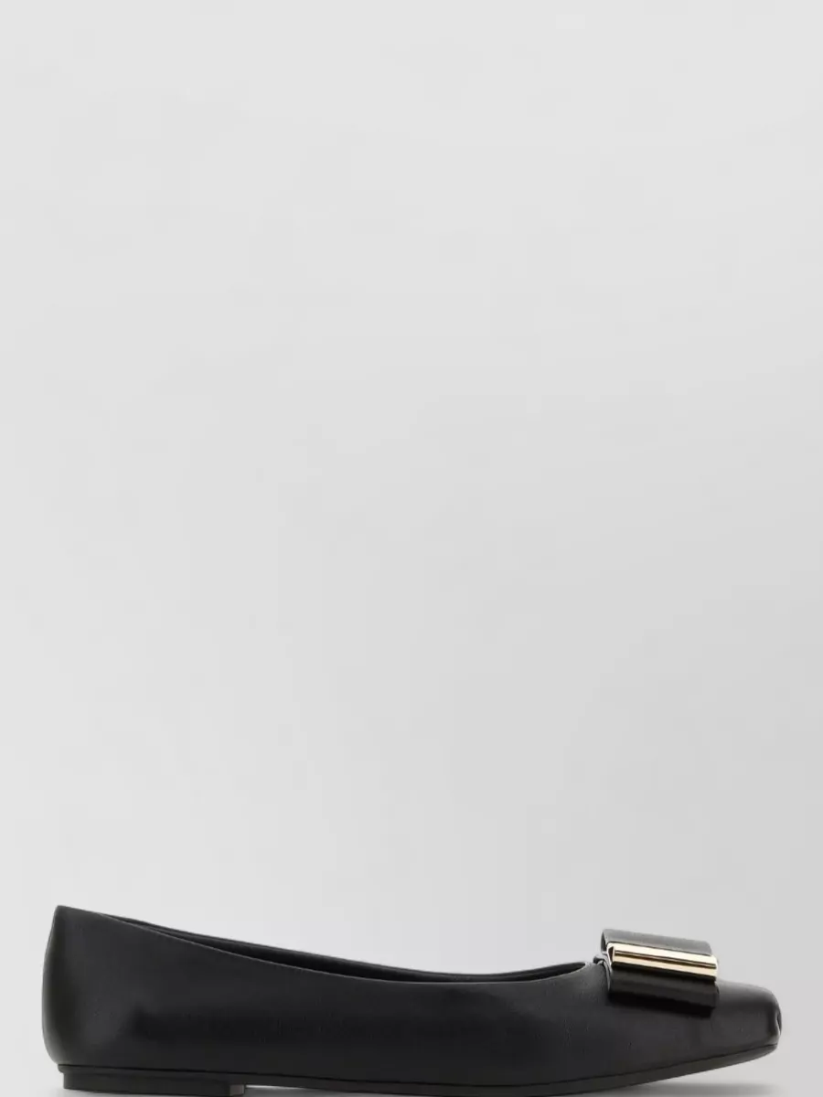 Ferragamo Lamb Leather Ballerina Shoes