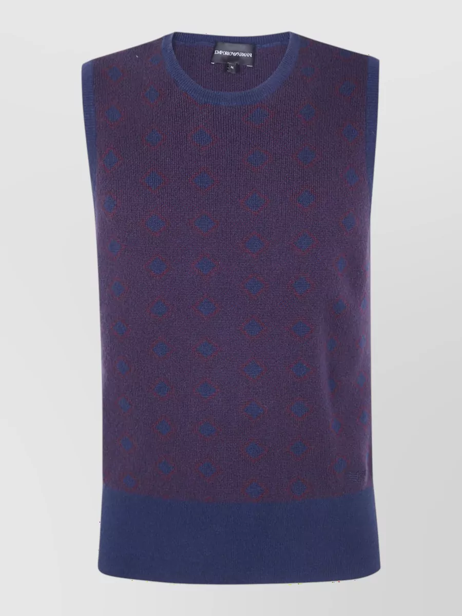 Emporio Armani cashmere virgin wool v-neck sleeveless gilet