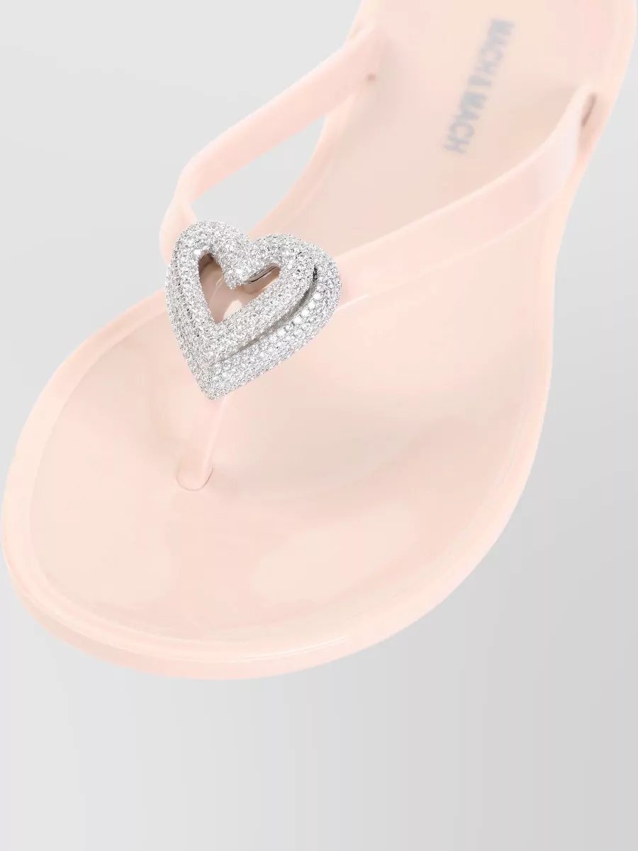 Mach & Mach Crystal-Embellished Thong Sandals