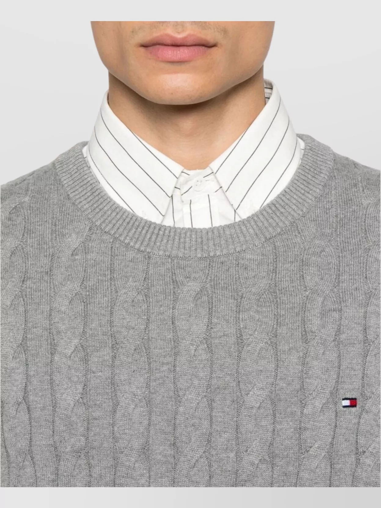 Tommy Hilfiger Textured Knit Crew Neck Sweater