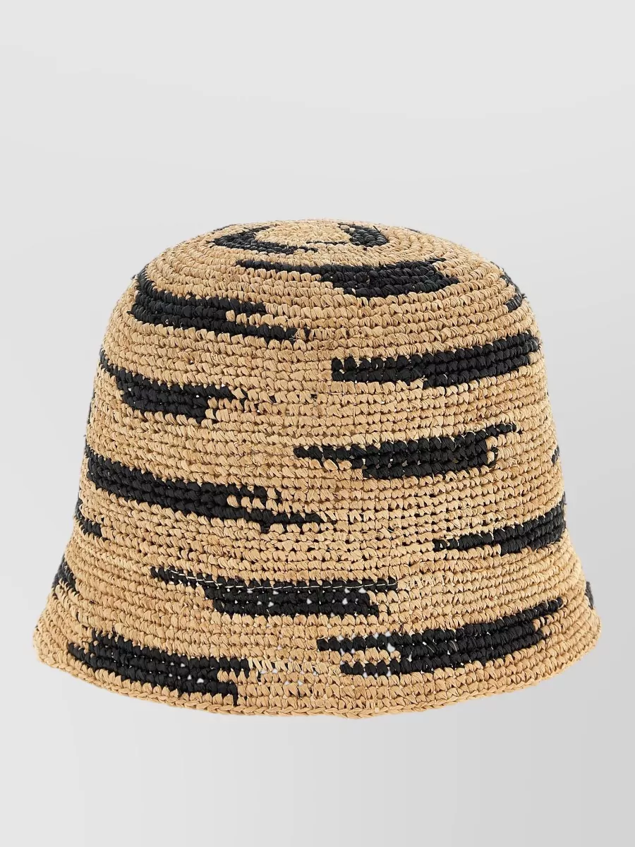Ibeliv Crocheted Raffia Bucket Hat