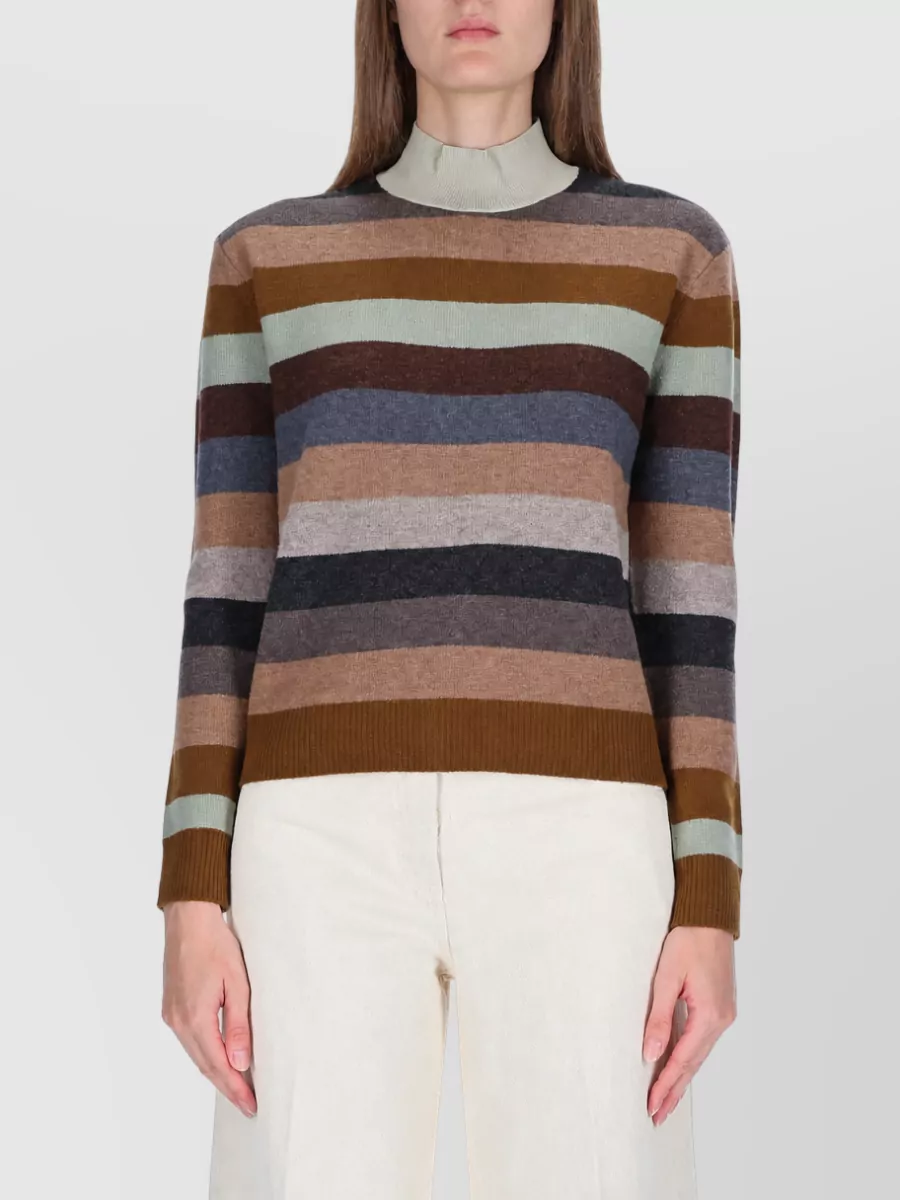 Tory Burch striped merino wool sweatshirt